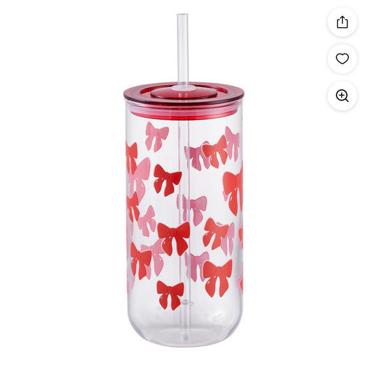 Glass Bow Tumbler